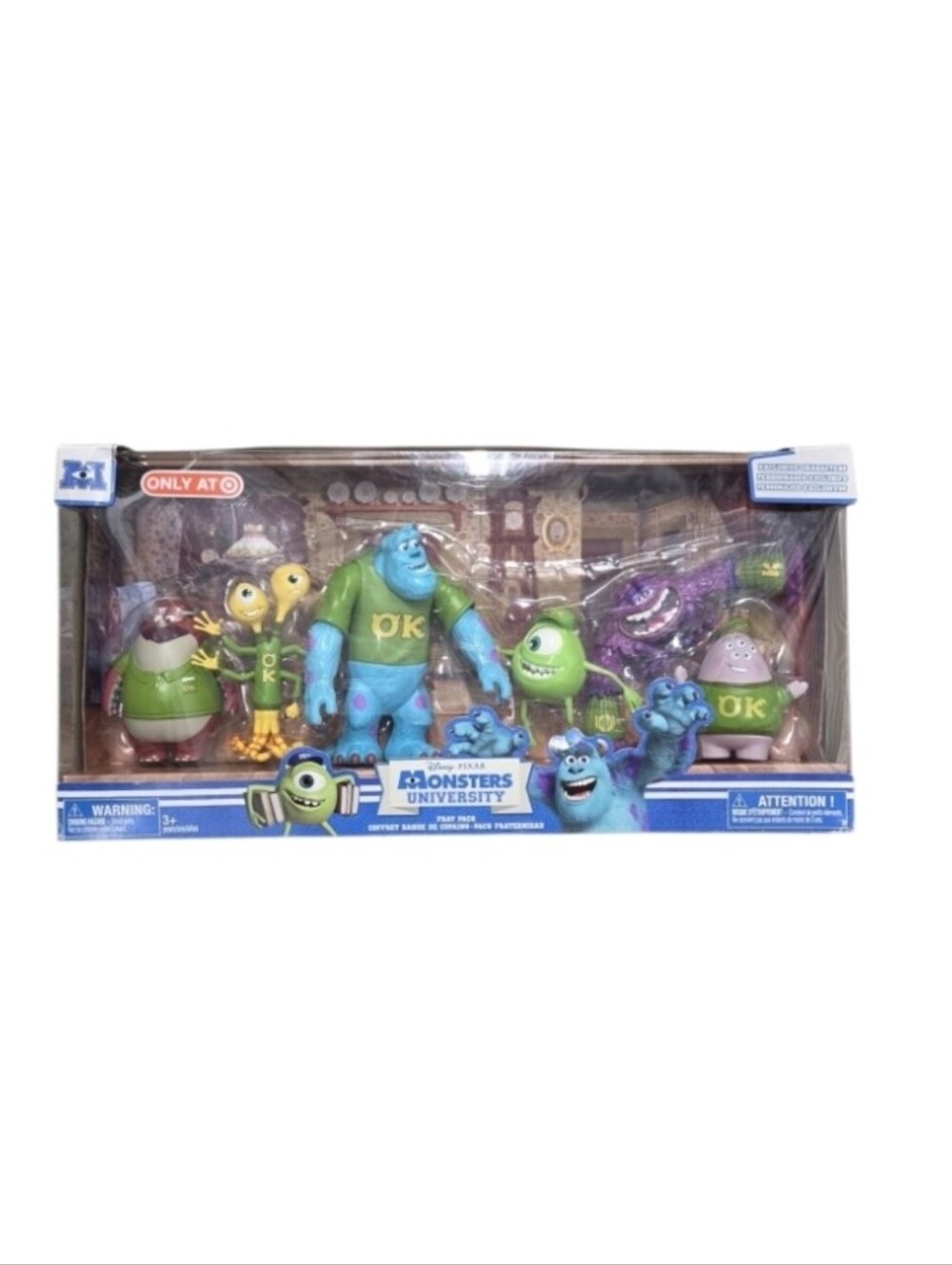 Disney Pixar Monsters University Exclusive Figure 6-Pack Frat Pack Light Damage